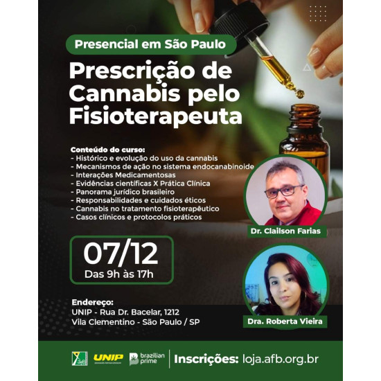 PRESCRIÇÃO DE CANNABIS PELO FISIOTERAPEUTA